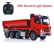 8X8 1/14 Hydraulic RC Dump Truck Metal Roll On Off Tipper 3363 Car ST8 Radio