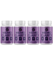 Memo Clarity - Healthy Brain Support Supplement, Memory Health - 4 Bottles