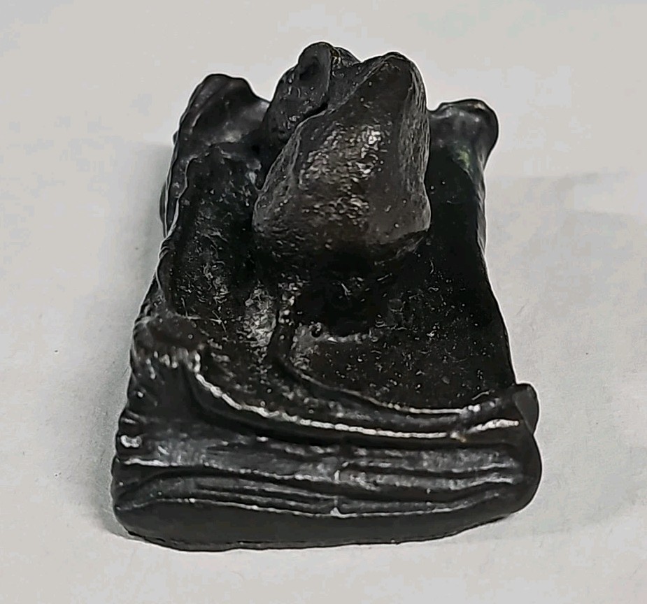 Louis-Albert Carvin (1875-1951) France Bronze Mouse On A Book Figurine