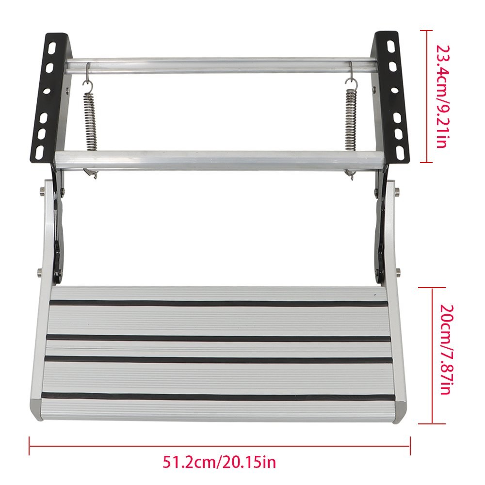 Retractable One Step RV Camper Platform Steps Stair Anti-Slip Aluminum 1 Step Pull Out ...