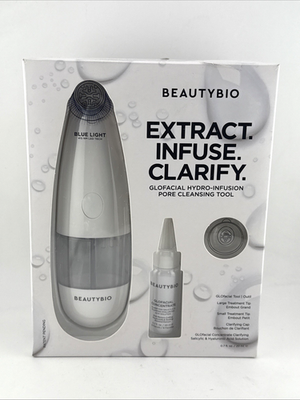#ad BeautyBio GLOfacial Pore Hydro Infusion Deep Pore Cleansing Tool Open Box $79.99