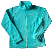 Columbia Girls' Benton Springs Fleece Jacket - Aqua Blue - Size L