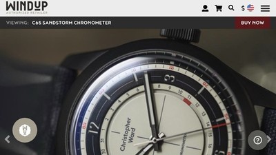 Christopher Ward C65 Sandstorm Chronometer Worn Wound Blackout Limited  Edition