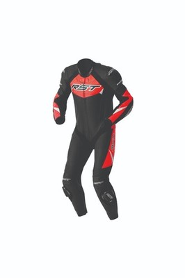 RST Tractech Evo D30 schwarz/fluo-rot Rennbahn Sport Lederkombi