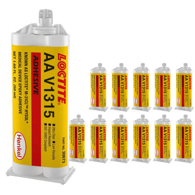 Loctite  AA V1315 Verbundstoffkleber 12 x 50ml 2-Komponentenkleber inkl. Düse