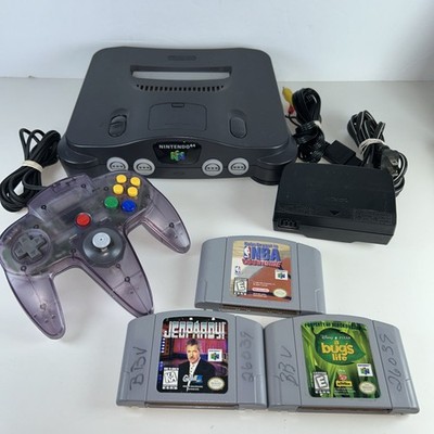 Nintendo 64 N64 Console Bundle w/ Games, Controller, Power/AV Cables  -Tested