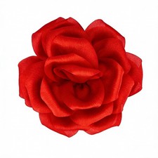 Red Rose Hair Clip Large Flower Brooches for Women  Charming Flowers Pins for Clo
