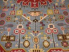 Turkish Oushak Rug, Geometric Multicolored Handmade Bohemian Rug 8x10.2 Ft — photo 8