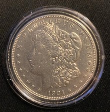 1921 Liberty US Silver Morgan Dollar Last Year of Issue - excellent condition #1