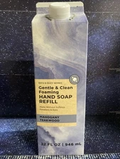 Bath & Body Works Mahogany Teakwood Gentle Foaming Hand Soap Refill 32 Fl oz