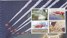 GB MNH MINT PRESTIGE STAMP PANE 4 EX CY4 2024 THE RED ARROWS : 60 SEASONS FULL