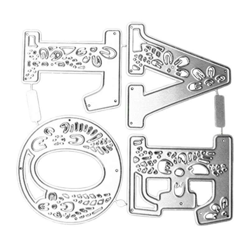 English Words LOVE Embossing Die Cuts for DIY Scrapbooking Card Album - Image 3 of 4