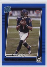 2021 Panini Donruss Rated Rookie Press Proof Blue Justin Fields #253 0o4t