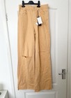 Stradivarius Orange Ripped Wide Leg Jeans New With Tags Size 10