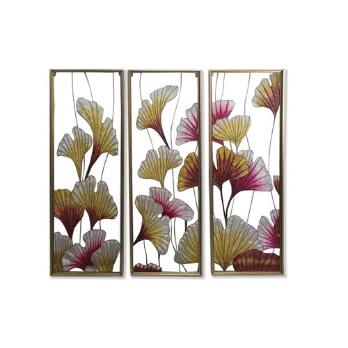 Quadro Su Tela 30x40cm Foglie Di Banana Verde – Stampe Nordiche Per Soggiorno, Camera Da Letto – Set Da 3 Poster Senza Cornice