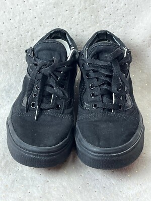 Vans Old Skool 721565 Black Skate Shoes Low Top Men 5.5 Women 7 | eBay