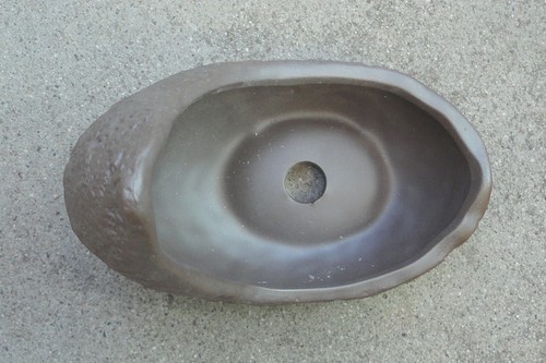 Piantatrice bonsai in ceramica a forma di luna accento mamma smaltata - Foto 2 di 6