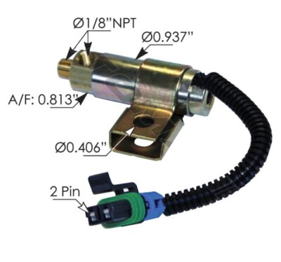 Fan Clutch Solenoid Valve GT Development part# 3551298C91 A0626631000 173.1103GT