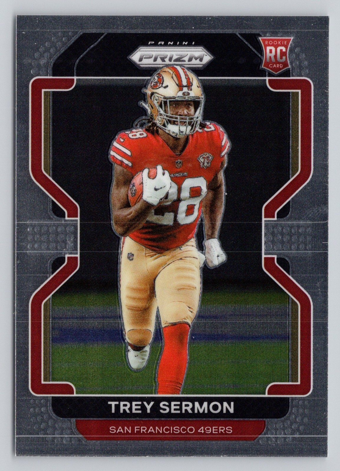 2021 Panini Prizm Trey Sermon Rookie #354 San Francisco 49ers Football Card