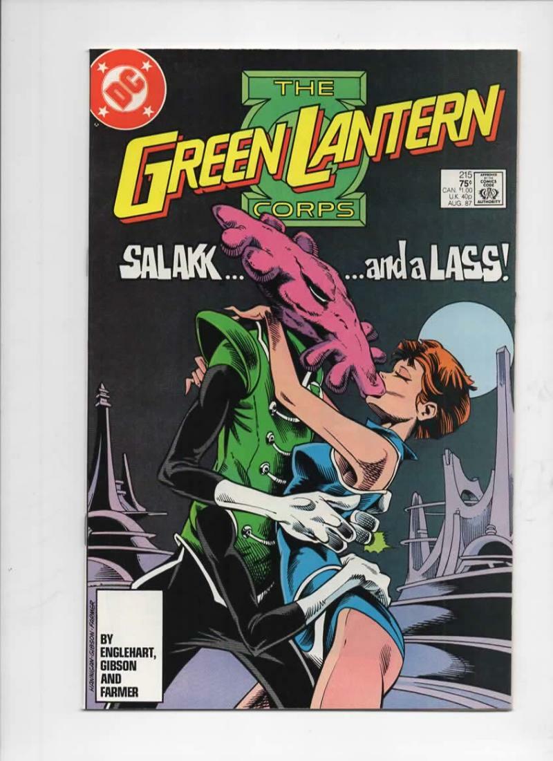 レア スタンサル LEA STRNSRL 本 GREEN LANTERN #215, NM-, Salakk and a Lass, Corps, DC, 1960 1987