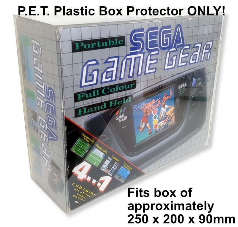 0.4mm P.E.T. Plastic Box Protector for Sega Game Gear UK/EU Console Box