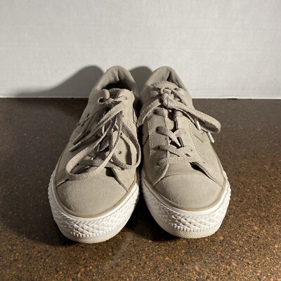 Converse Shoes Unisex One Star Player Gray Suede Ox Sneaker Women 7 Men 5