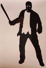 Jason Voorhees Silhouette Vinyl Decal Sticker Choose Size/Color Friday The 13th