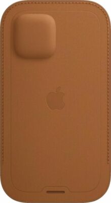 Apple Leather Sleeve with MagSafe for iPhone 12 and 12 Pro - Saddle Brown