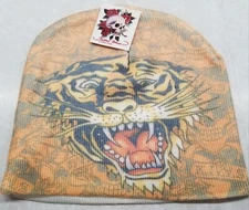 Tattoo Wear By Kenny Hwang - Orange Tiger Beanie - NWT