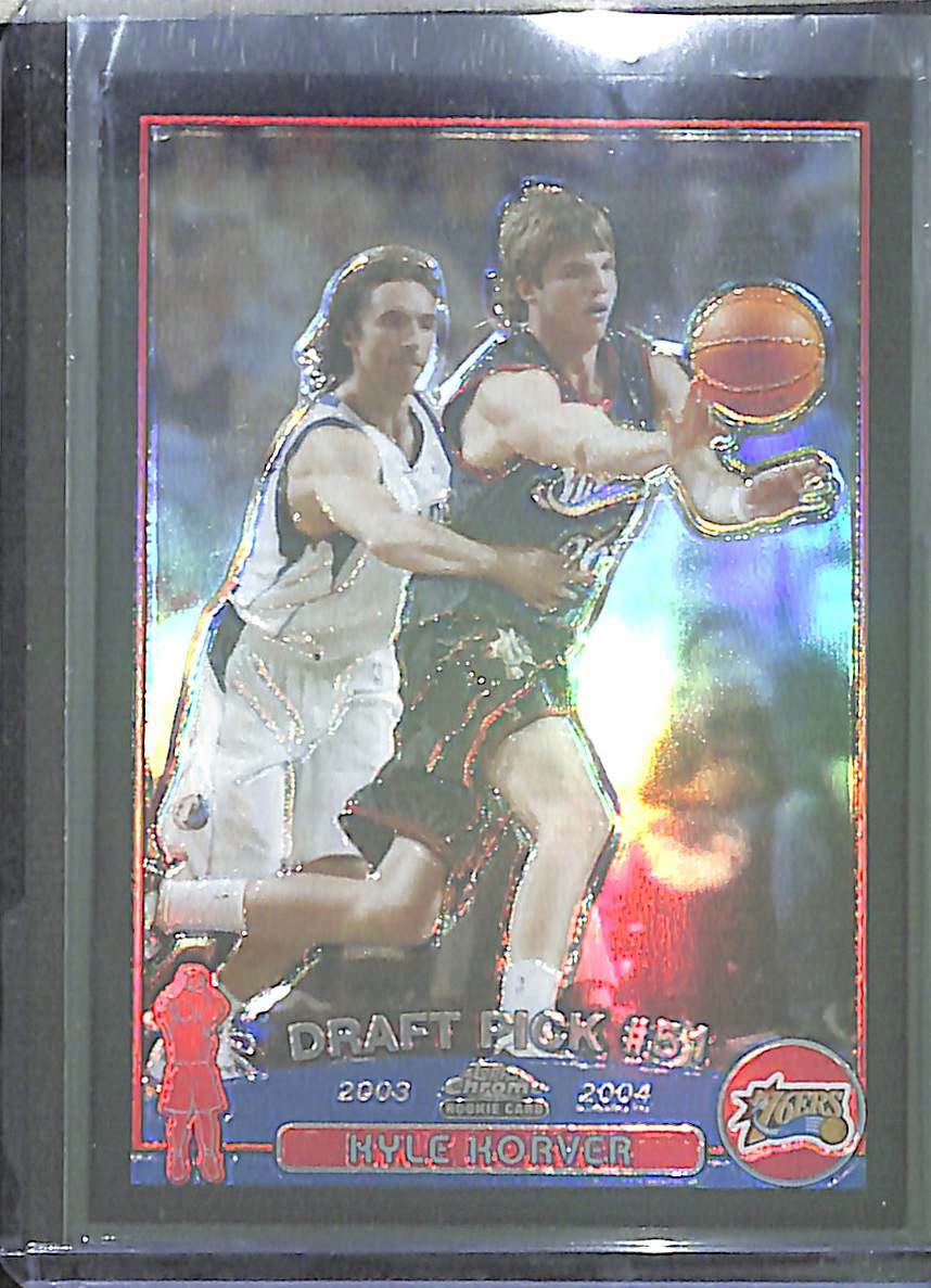2003-04 Topps Chrome Black Refractor #153 Kyle Korver No 369 of 500