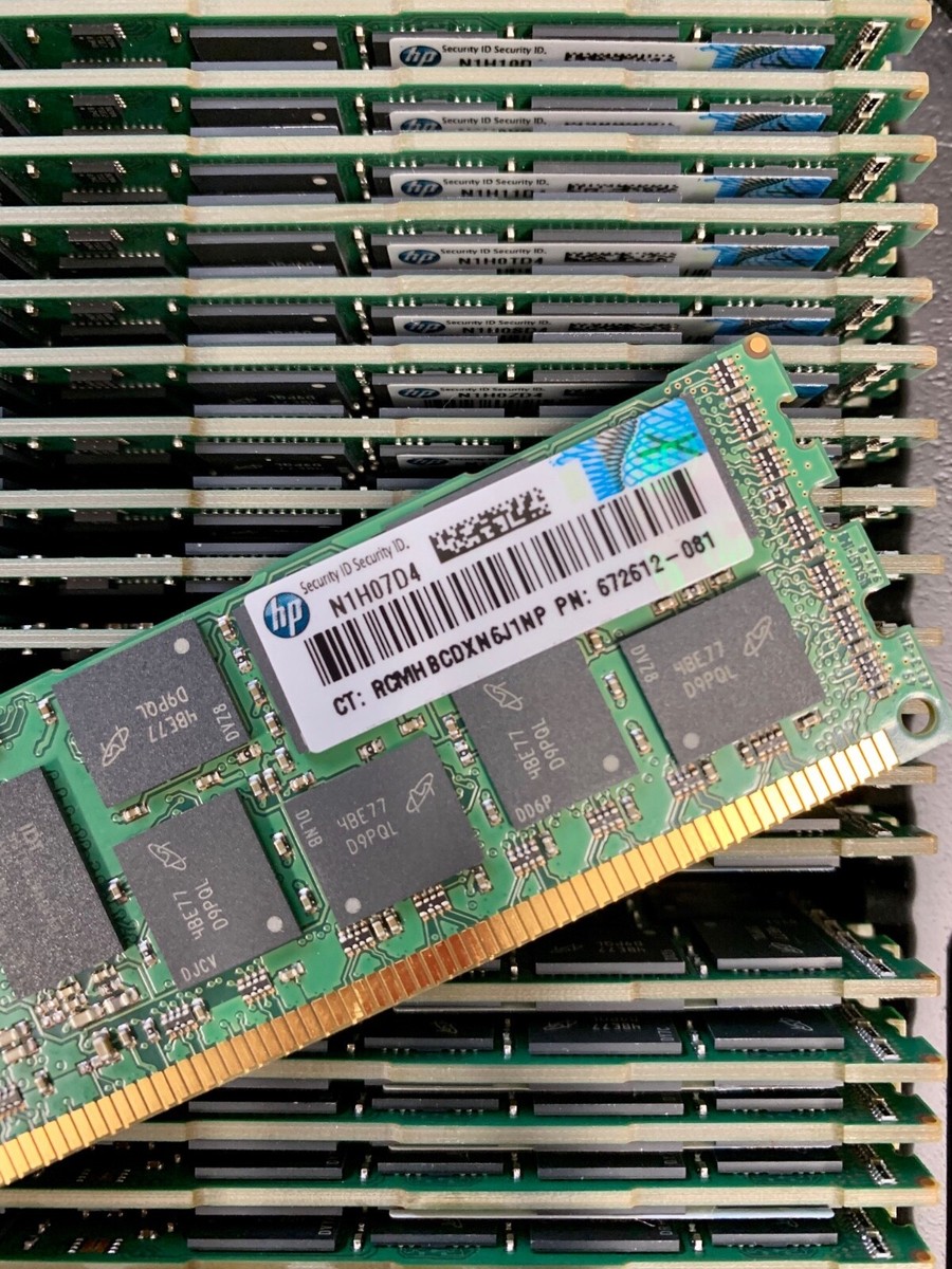 256GB 16x16GB HPE Proliant DL360 Gen8 PC3-12800R Memory 672612-081  