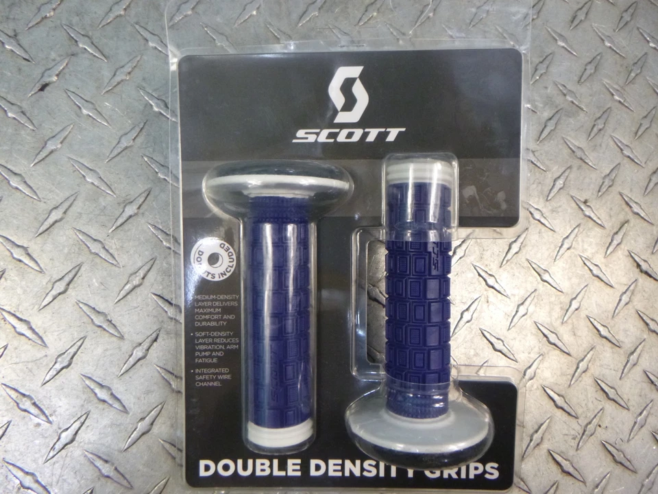 SCOTT 269305-1006 Mellow + Donut Motocross Grips, Blue/White - Image 2 of 3