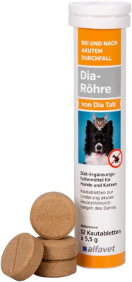 Dia Tab Röhre Durchfall Flüssigkeitsverlust Verdauung Hund Katze