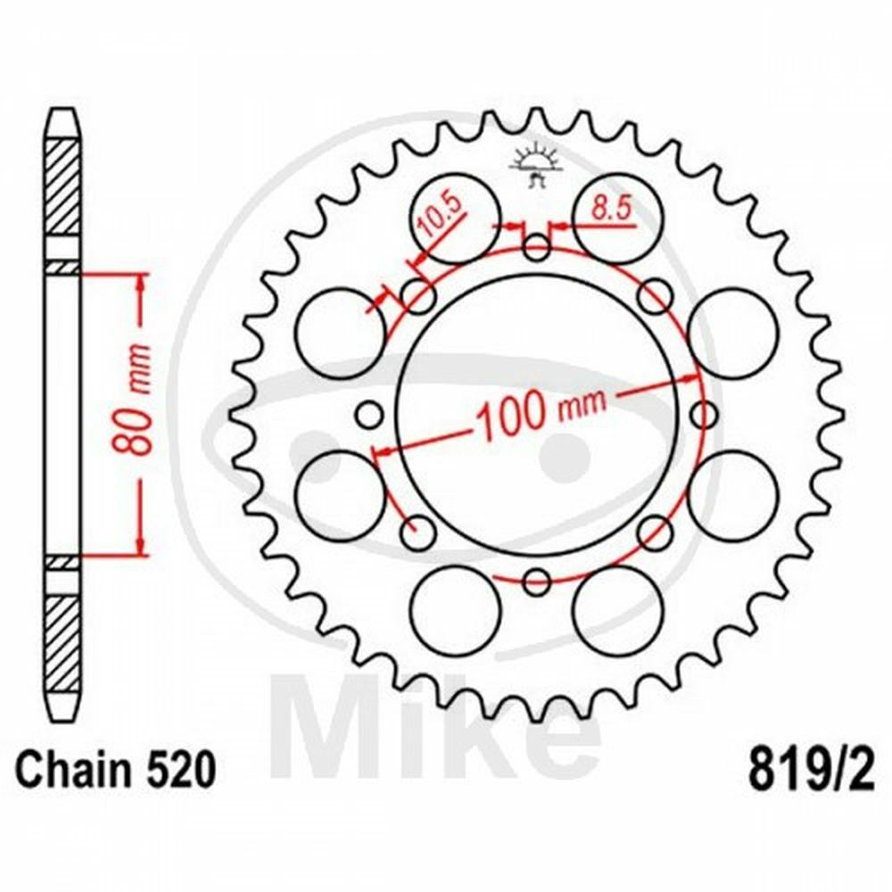 CORONA JT 819/2 Z41  PER SUZUKI 250 GZ MARAUDER 1999-2016