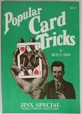 Popular Card Tricks Jinx Special Walter B Gibson Magic Tricks 1972 MZ9F