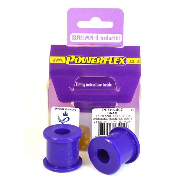 PFF66-407 POWERFLEX Front Anti Roll Bar To Wishbone Mounting Bush fit Saab