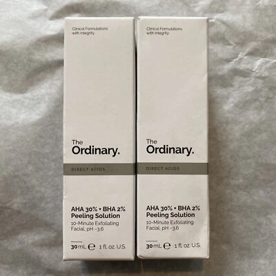 2 Pack The Ordinary AHA 30% + BHA 2% 30ml Peeling Solution Exfoliating NEW