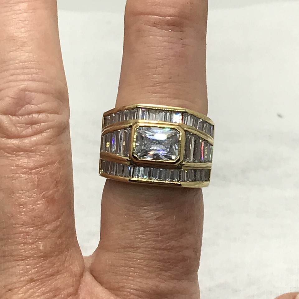 Sugar Candy Crystal Gold Vermeil Ring