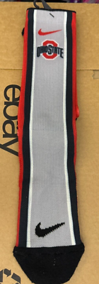 NIKE OHIO STATE BUCKEYES DIGITAL PRINT CREW SOCKS SX5723-657 Size