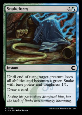 MTG Ravnica Clue Edition C Snakeform #0209