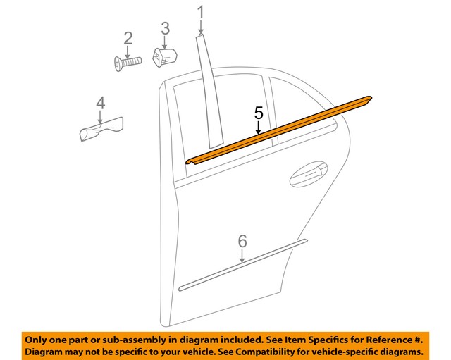 Rear Window/DoorBelt Molding Weatherstrip Left 2127350965 eBay