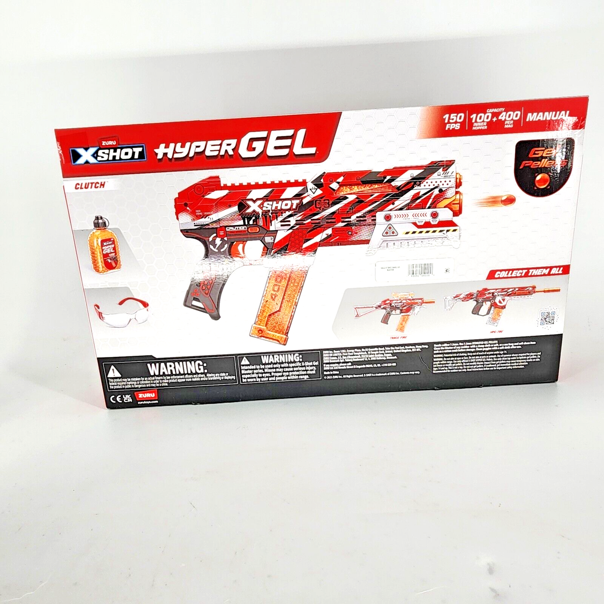 Zuru X-Shot Hyper Gel Clutch Gel Ball Blaster 150FPS [W/Extra