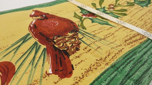 Lenox China 60" x 102" WINTER GREETINGS Tablecloth NEW Oblong Holiday Linens NOS - Picture 2 of 6