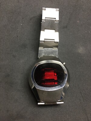 Critron Watch 18838 LCD RED DIGITAL box and chain, Caja Y Cadena