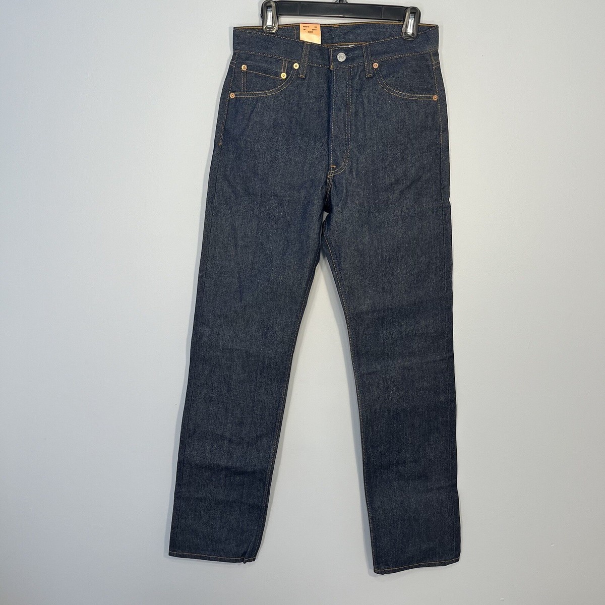 NEW VINTAGE Levis 501 XX Jeans Mens 30x34 Denim Dark Button Fly