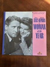 WOMAN OF THE YEAR MOVIE LASERDISC VIDEODISC KATHARINE HEPBURN SPENCER TRACY