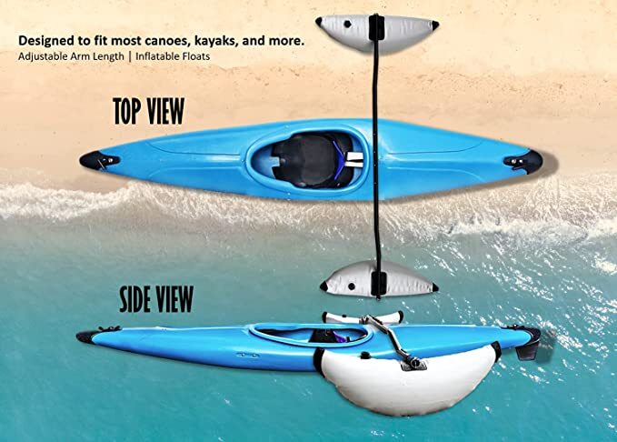 Kayak Canoe Outrigger Stabilizer PVC Inflatable Pontoon Fishing Float Tube Kit