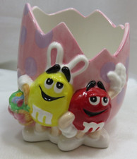 Vintage Mars M&M Candy Egg Shaped Candy Dish - Planter