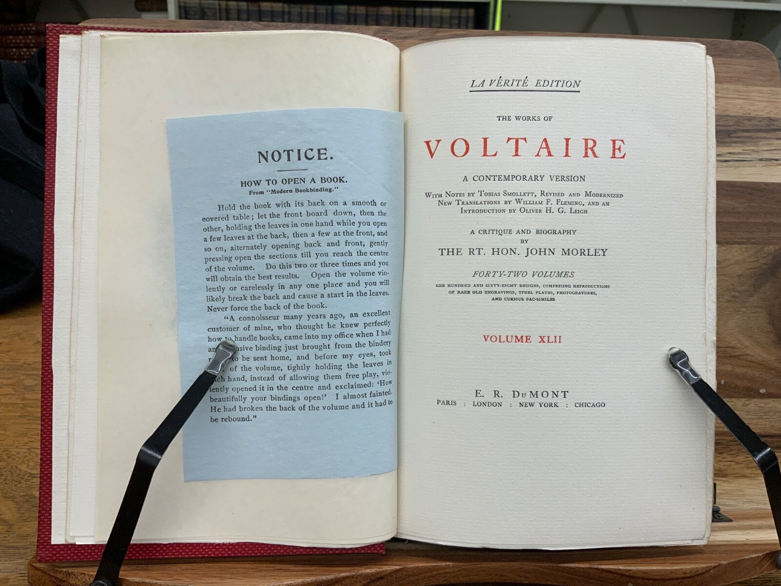 1901 Works of Voltaire La Verite Edition Complete Set 42 Vols Limited & Numbered