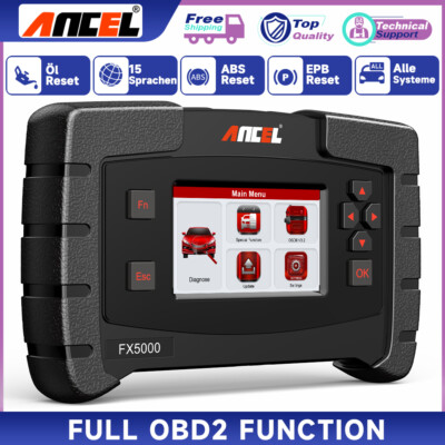 ANCEL Alle System OBD2 Scanner kfz Diagnosegerät Fehlerauslesegerät EPB ABS Öl